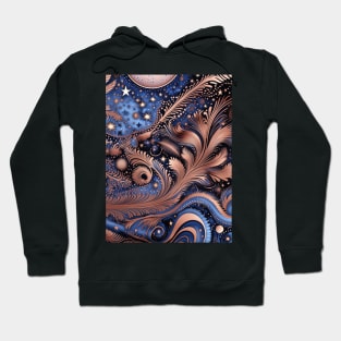 Other Worldly Designs- nebulas, stars, galaxies, planets with feathers Hoodie